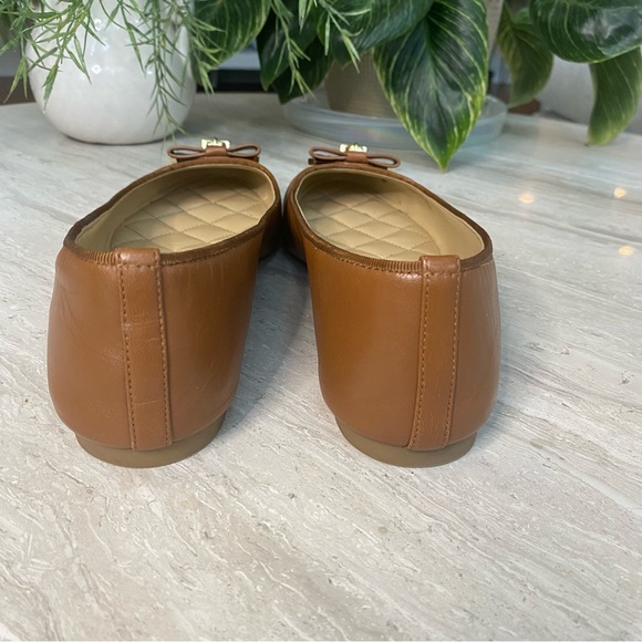 MICHAEL Michael Kors Brown Flats with Gold Accents - Picture 10 of 13